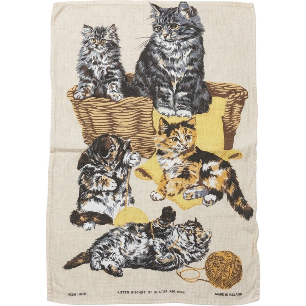 Ulster Weavers Kitten Mischief Pure Irish Linen Tea Towel Made in Ireland Cats